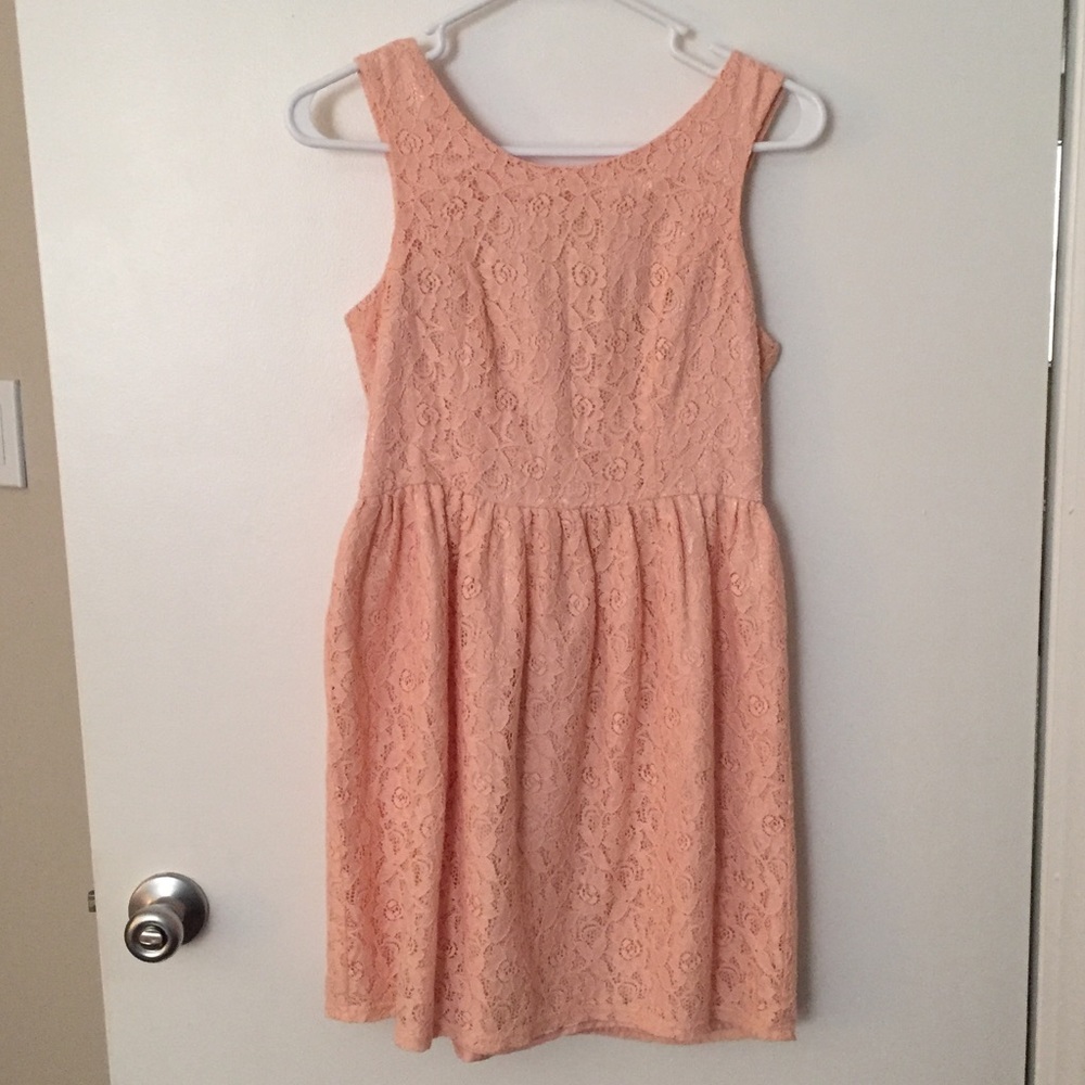Lacy pink dress